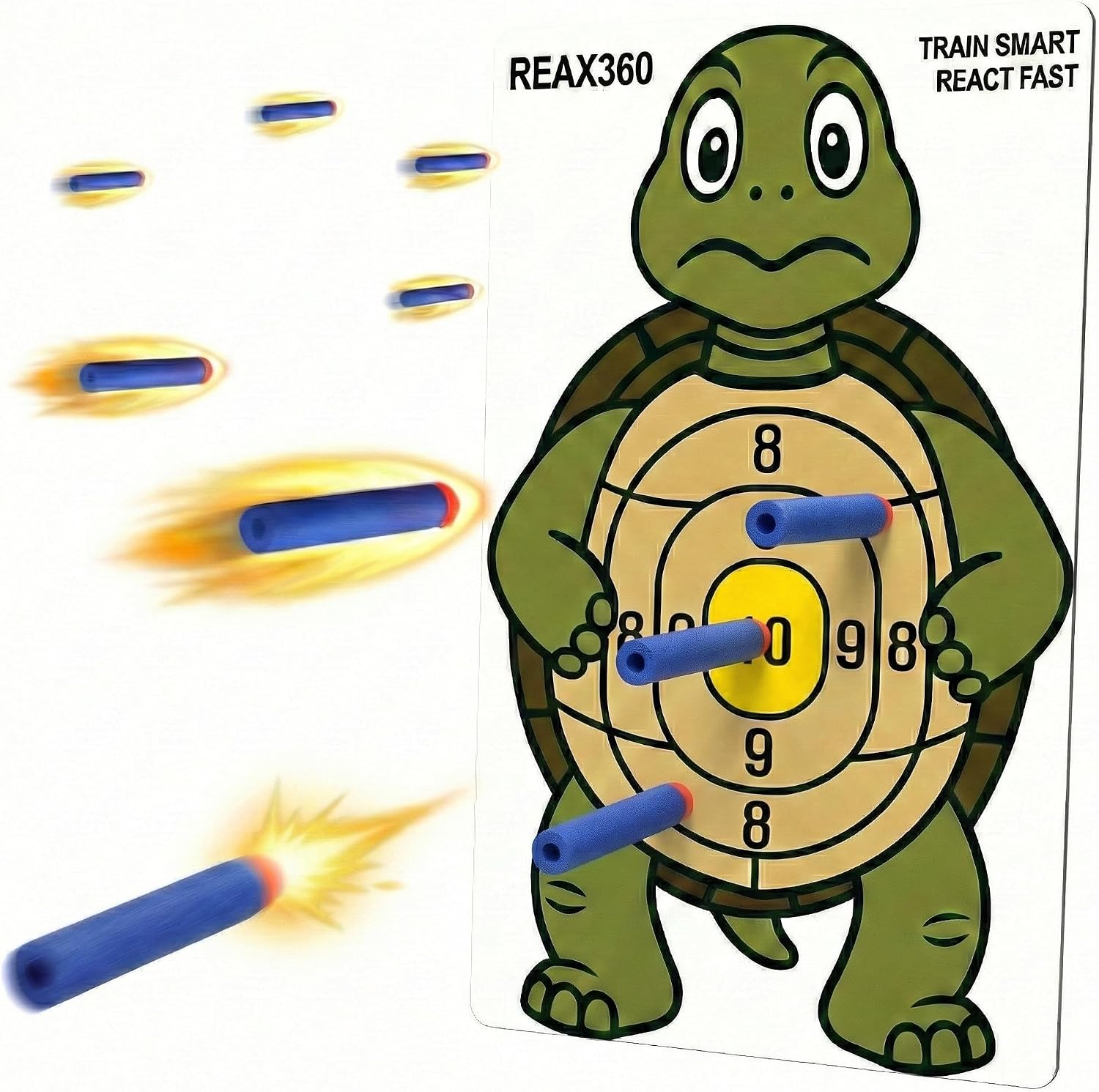 REAX360 dinosaur foam dart target from the Amazon product listing