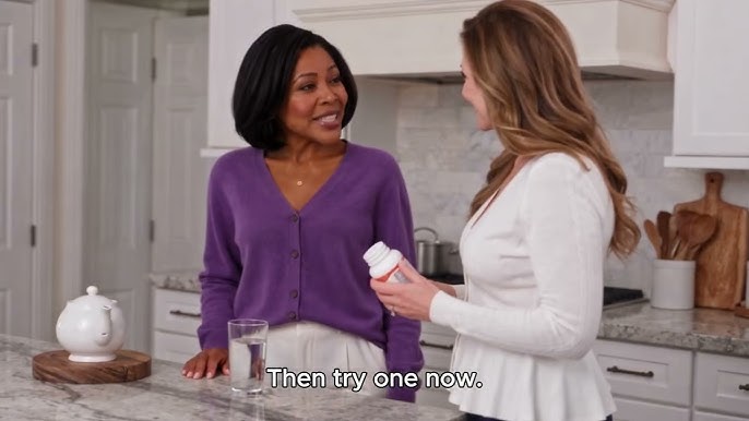 Two women talking in a kitchen in the DAYNESTA commercial
